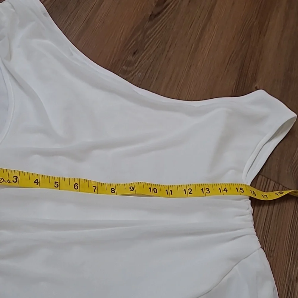 SHEIN White One-Shoulder Dress‎ zise 1XL NEW